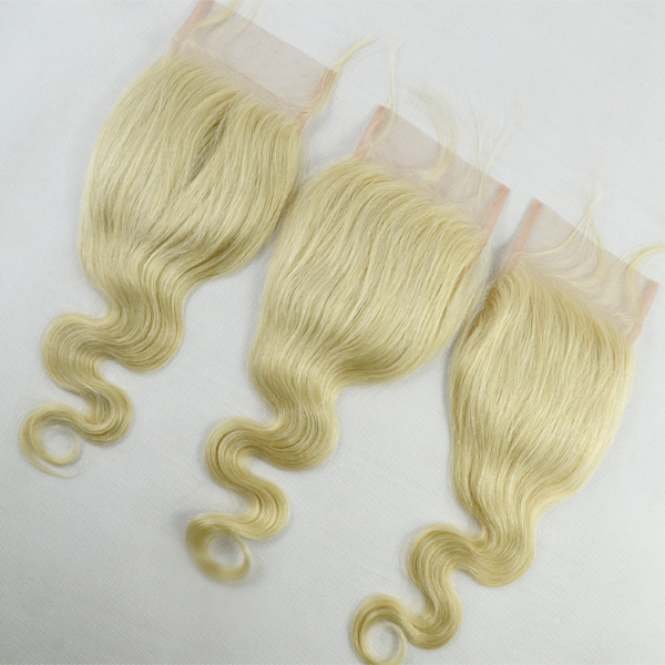 Blonde lace closure